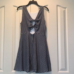 Gingham Dress with Bow Back Detail - NEW WITH TAGS